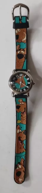 Vintage 1999 Scooby Doo Wristwatch Original Colorful Band & It Works!