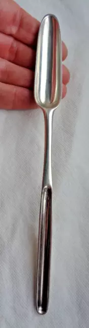 18Th Century Georgian 1764 Solid Silver Marrow Spoon / Scoop