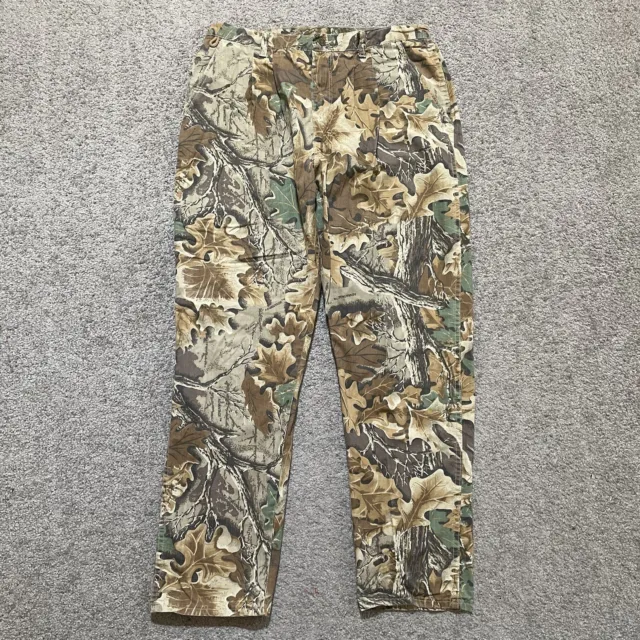 Vintage Wrangler Camo Pants Mens 36x32 Rugged Wear Advantage Camouflage USA Made