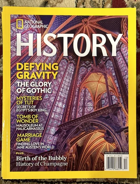 National Geographic History Defying Gravity/King Tut/Tomb of Wonder Nov Dec 2022