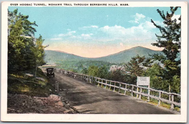 Massachusetts Mohawk Trail Hoosac Tunnel Berkshire Hills Vintage WB Postcard UP