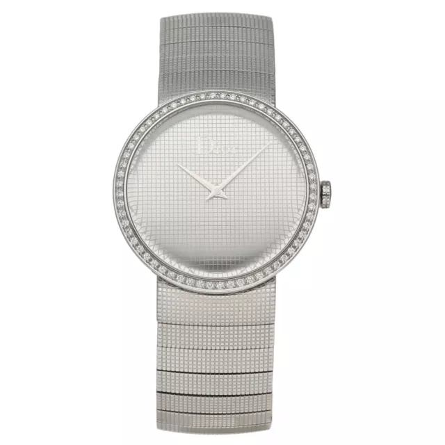 Christian Dior CD042111 Diamond Bezel Stainless Steel 33 mm Women's Watch