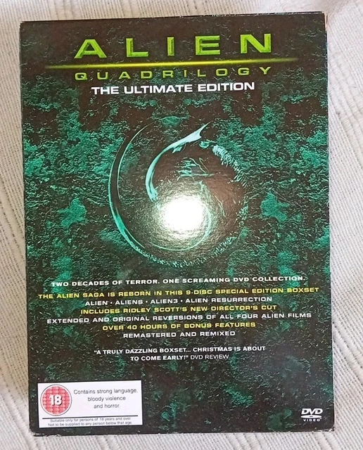 ALIEN QUADRILOGY DVD BOXSET, only one film watched £9.99 - PicClick UK