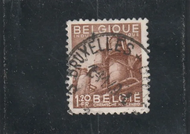 L5999 BELGIQUE timbre Y&T N° 762 de 1948-49 " Industrie Chimique " Oblitéré