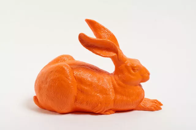 Ottmar Hörl, Dürer Hase orange, neu, Deko, Geschenk, Kunst, Skulptur Ostern