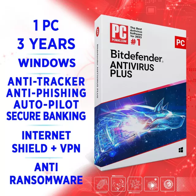 Bitdefender Antivirus Plus 2024 1 PC 3 years, FULL EDITION