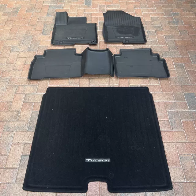 20222024 HYUNDAI TUCSON All Weather Rubber Floor Mats Genuine OEM Plus
