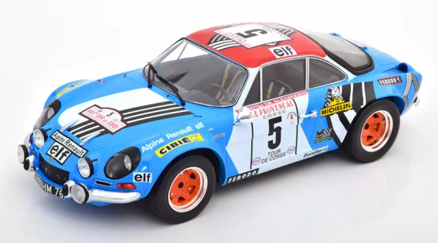 IXO Renault Alpin A110 Tour de Corse 1973 Piot / Alexandris #5 1/18 Échelle Neuf