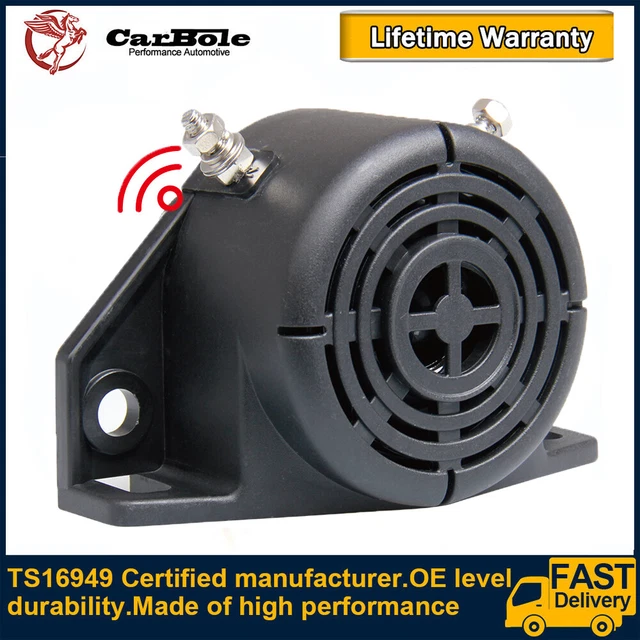 Universal 102dB Back Up Warning Alarm Reverse Siren Buzzer Horn Beeper Truck Car