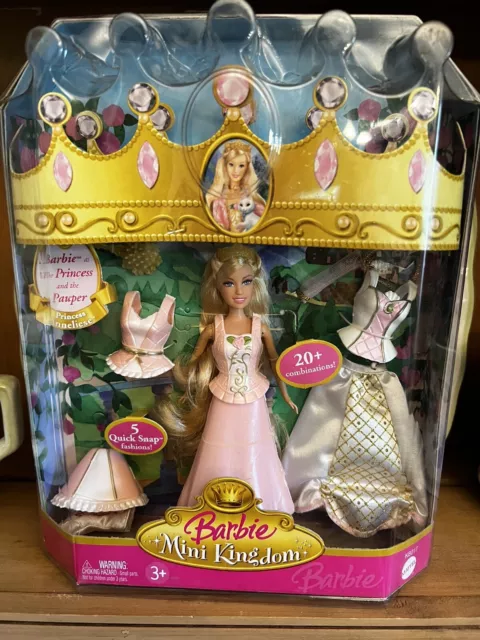 RARE Barbie Mini Kingdom Princess and the Pauper Princess Anneliese - MIB!