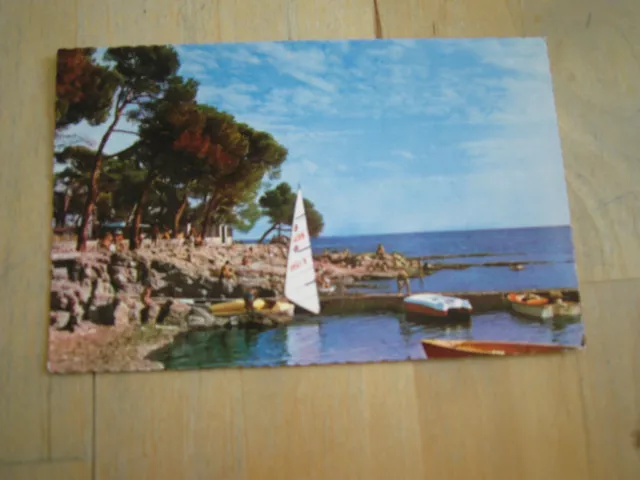 carte postale boulouris (var) la plage et le petit port