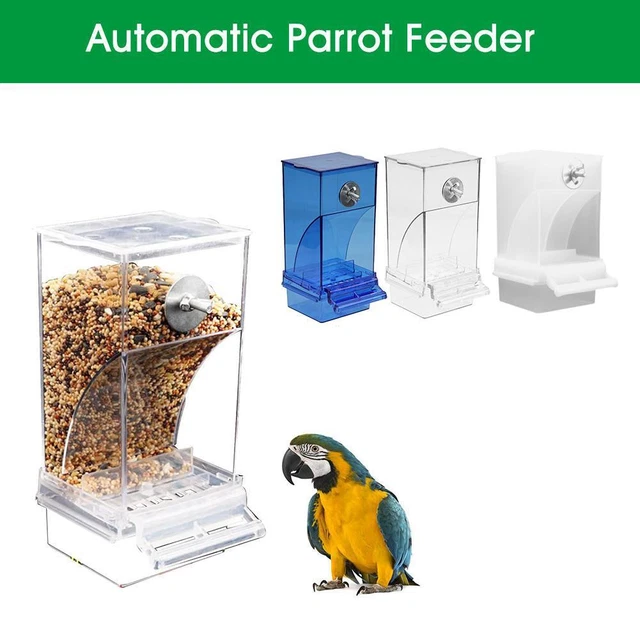 Gallery Detail: No Mess Bird Feeders Automatic Parrot Feeder Drinker Food Container