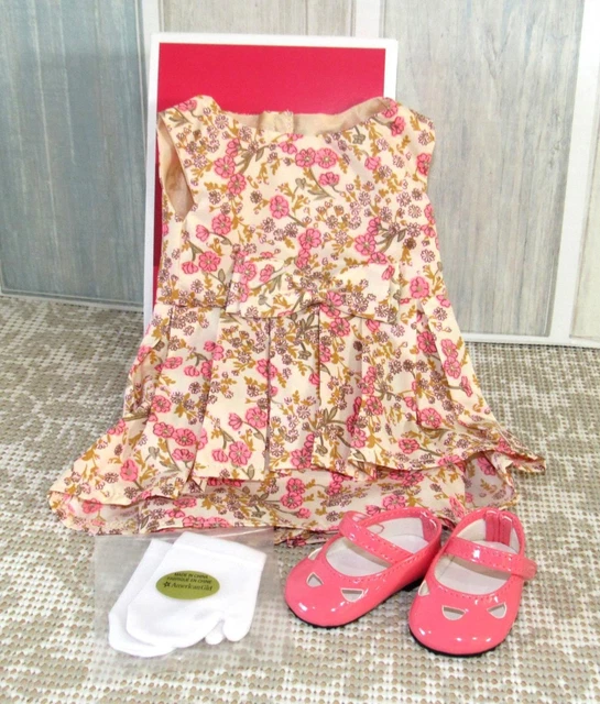 American Girl Melody Fancy Floral Dress Outfit For Dolls - Nib Grace Addy Molly