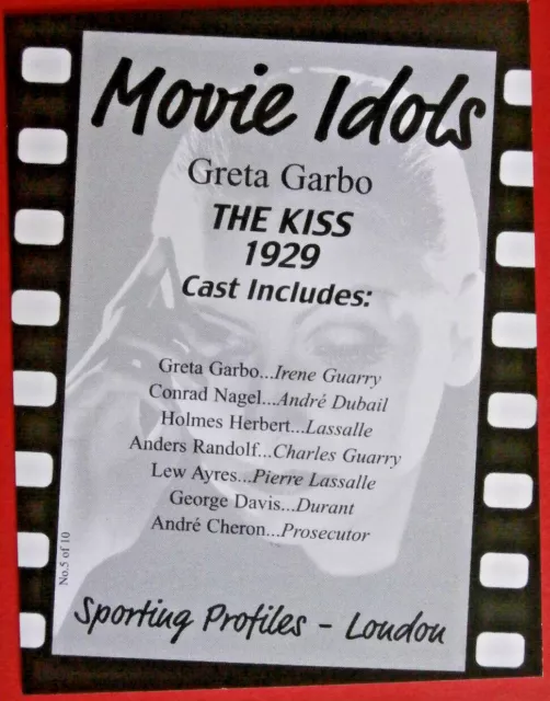 GRETA GARBO - Karte # 05 - Film-Idole-Set - DER KUSS 2