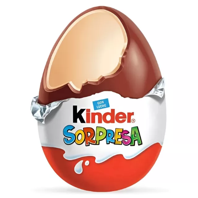 Kinder Sorpresa Unisex Confezione da 3 Ovetti da 20 grammi Senza Glutine