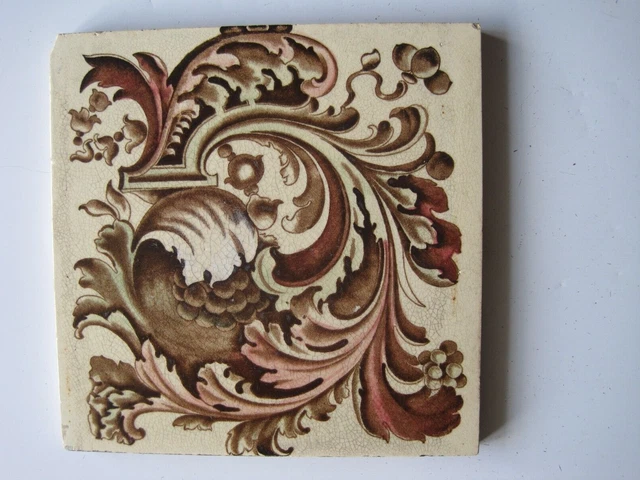 Antique Victorian 6" Print & Tint Tile - Aesthetic Design - The Derby Tile Co.