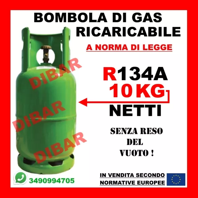 Bouteille de gaz R134a 12KG
