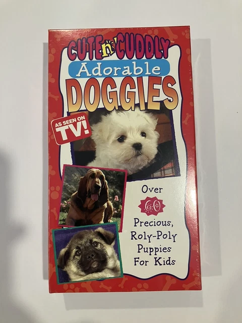 CUTE N CUDDLY ADORABLE DOGGIES VHS Brand New FACTORY SEALED 1996 As Seen On TV