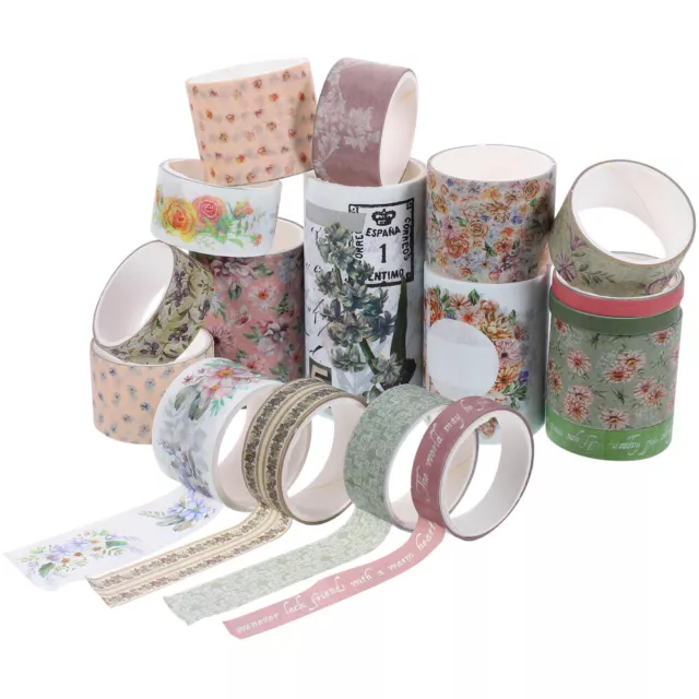 18 rollos cinta washi para pieza/caja decoración hágalo usted mismo decoración