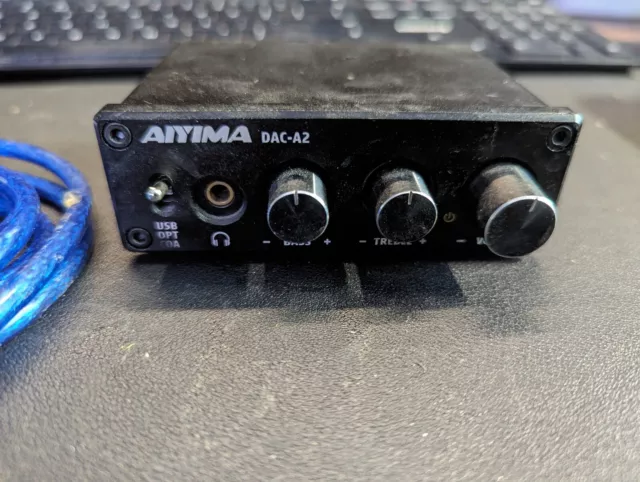 AIYIMA DAC-A2 Headphone Amplifier PC-USB/Optical/Coaxial Input, RCA/3.5mm