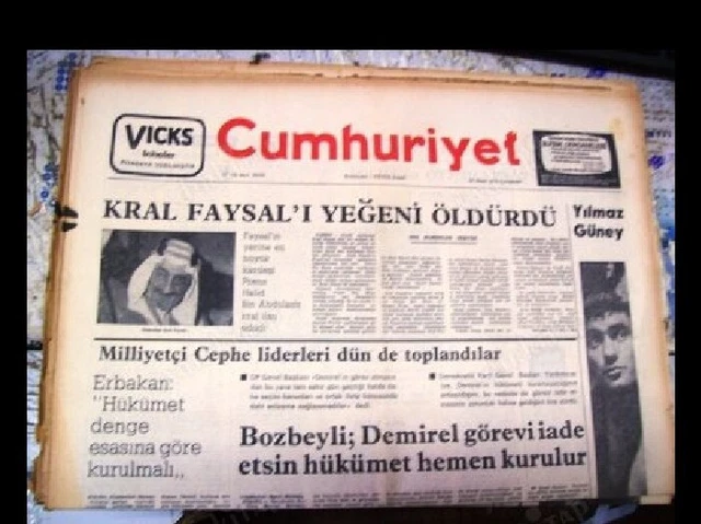 King Faisal Of Saudi Arabia 1975 Newspaper FAISAL Bin Abdulaziz Al Saud Killed.. King Faisal Of Saudi Arabia 1975 Newspaper FAISAL Bin Abdulaziz Al Saud Killed..