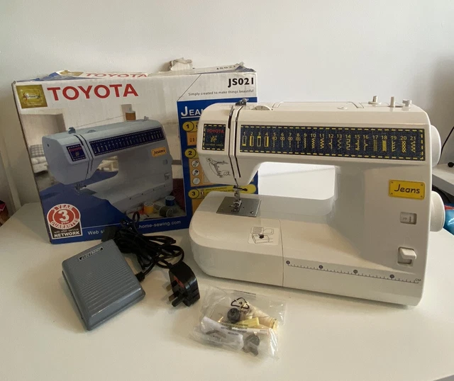 MACCHINA DA CUCIRE jeans in scatola Toyota JS021 con controllo pedale
