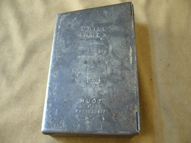 Huot St Paul Drill Index - 29 Drill Bits - 1/16" to 1/2" By 1/64 - Vintage HSS
