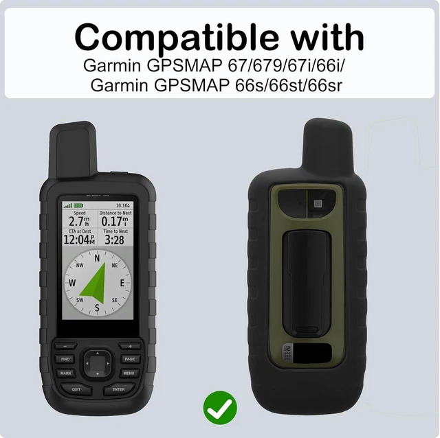 Custodia In Silicone Morbido Per Garmin GPSMAP 67i E 66i - Antiurto, Antigraffio, Rosso