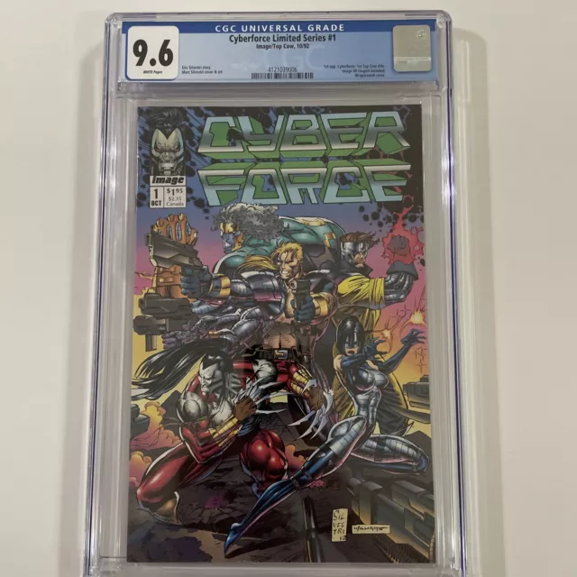 Cyberforce #1 Limited series CGC 9.6 WHITE PAGES Image #0 Coupon Uncirculated