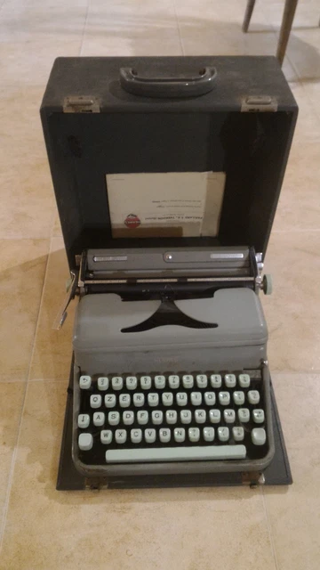 Vintage Hermes 3000 Portable Typewriter In Carry Case - I Like Mikes - Foto 3