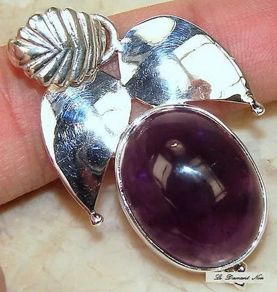 Sublime Pendentif Améthyste violet_Argent 925_Sterling Amethyst Pendant