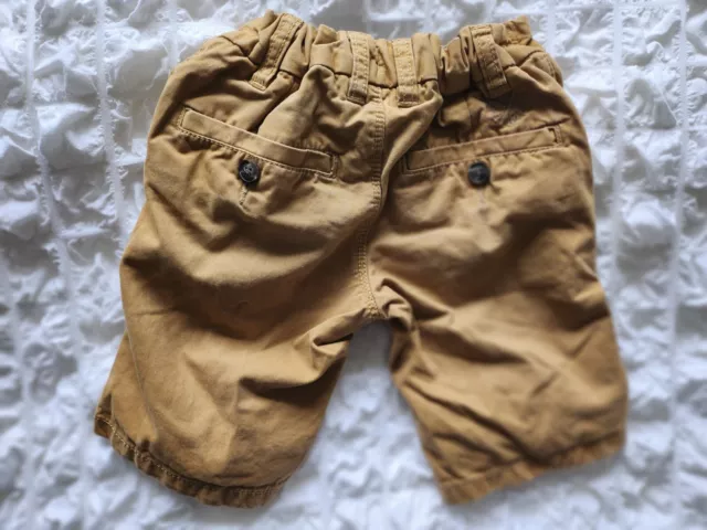 Next Boys Beige Thick Cotton Shorts Age Size 4 Years VGC