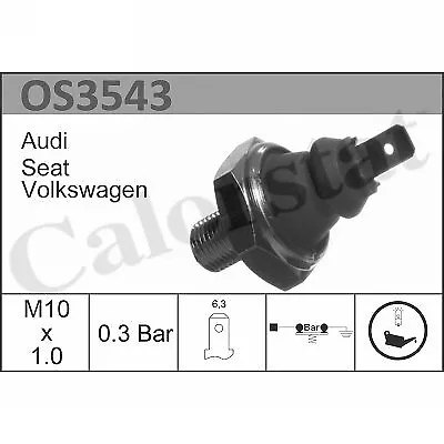 CALORSTAT by Vernet Öldruckschalter Links für AUDI 80 B2 B3 100 C3 V8 Coupe B4