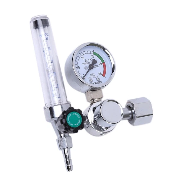 0-25 Mpa CO2 Gas Flowmeter Pressure Reducer ZincAlloy Argon Accurate Manual K1A7