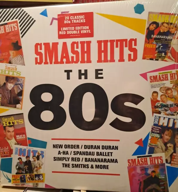 Various Artists, Smash Hits The 80s Limited Edition 2LP Red Vinyl