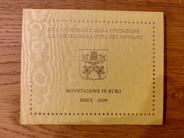 Vatikan Euro KMS Kursmünzensatz ST 2009 im Originalblister