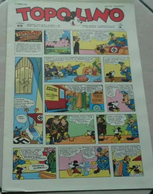 Topolino Il Giornale N°676 Anno Xvii Settimanale Del 31 Gennaio 1948 Anastatica