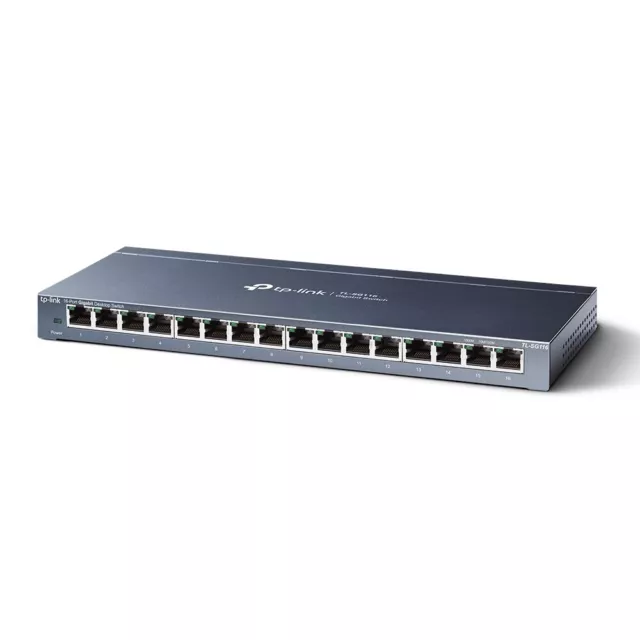 TP-Link TL-SG116 16-Port Gigabit Desktop Switch Plug & Play Green IT BRANDNEU