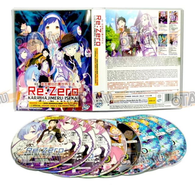 Anime DVD Re:Zero kara Hajimeru Isekai Season 1 + Shin Henshuu-ban