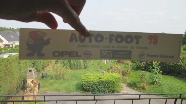 Autocollant Publicitaire Vintage - Coupe Du Monde France 98 (logo Officiel)
