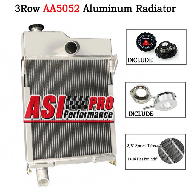 3-Row Tractor Radiator For John Deere M MT 40 320 330 Non-Pressurized AM1771T