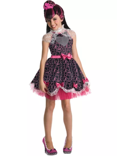 Rubie's Monster High Draculaura Fancy Dress Costume And Wig Kids Small 3-4 Years