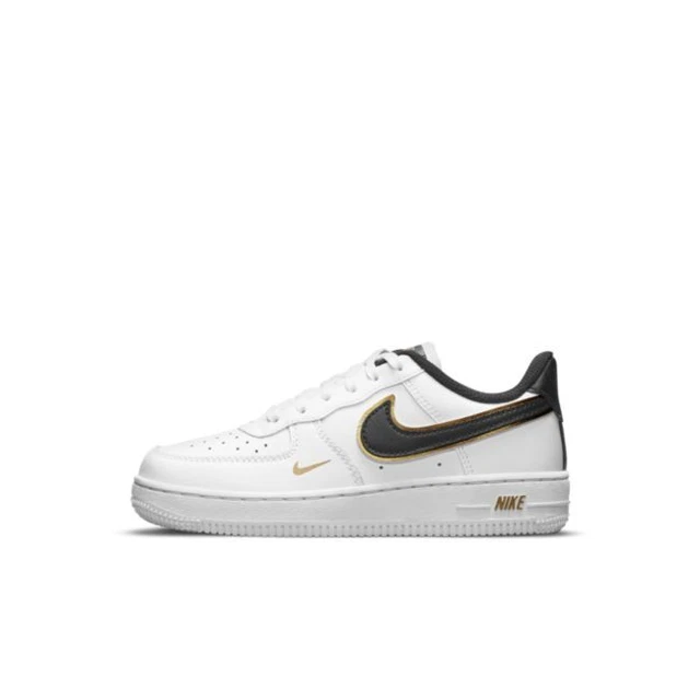 Nike Air Force 1 '07 scarpe bambino bambina dm3386 100 bianco nero oro