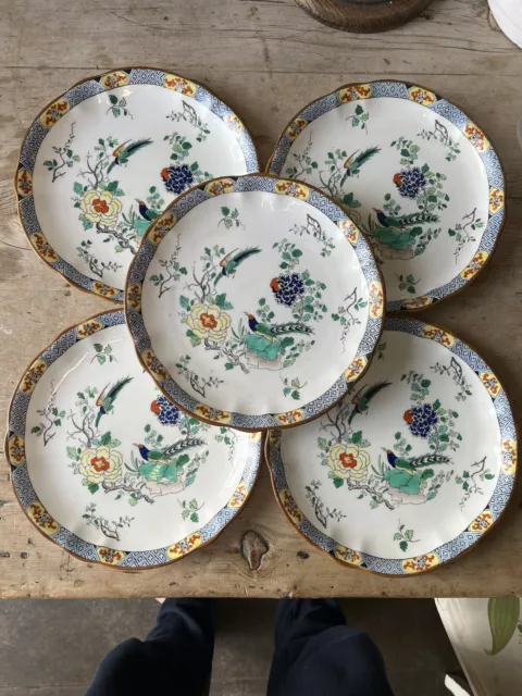 Antique, 19th Century, Hand Painted Plates. Stunning Plates.