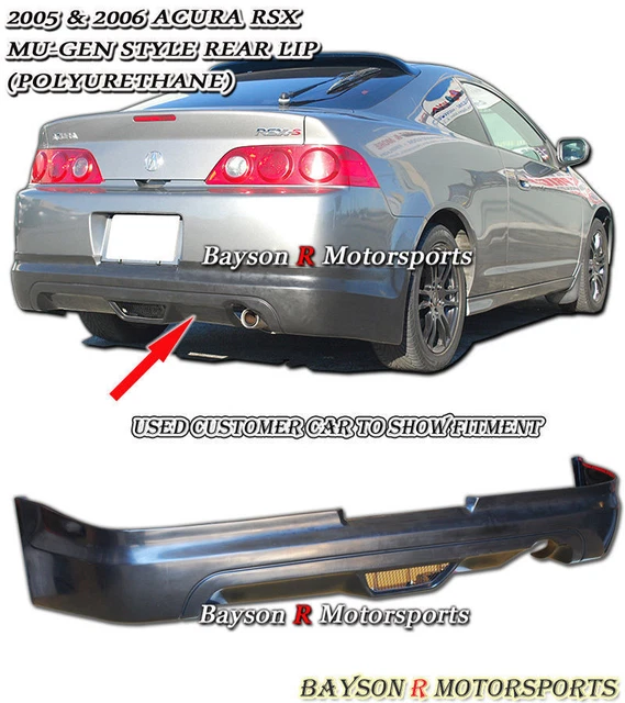 Fits 05-07 RSX DC5 Mu-gen Style Rear Lip (Urethane)