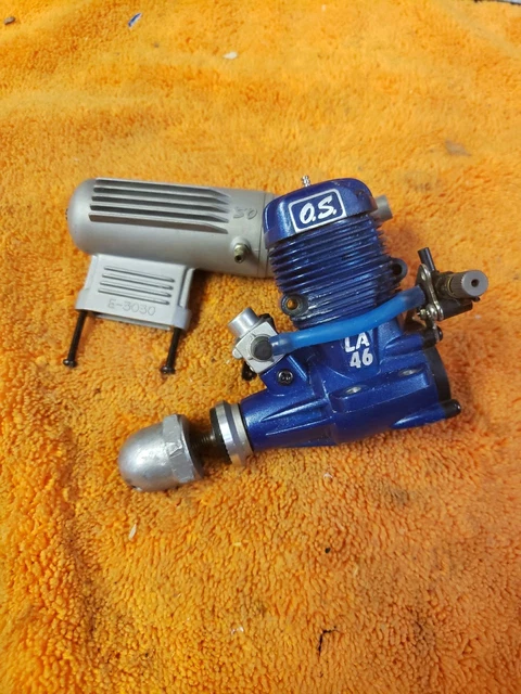 ラジコン飛行機 エンジン OS MAX 46 LA ブルー NOS O.S. OS Max 13390 46 La RC Airplane Engine Never for