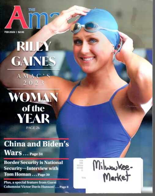 THE AMAC MAGAZINE February 2024 Riley Gaines Woman Of The Year Best