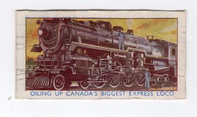 Large Express Engine FAMOUS TRAINS & Engines 1932. Canada’s biggest Express Loco. Canadian ...