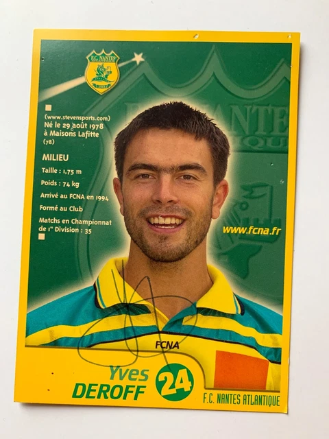 Carte De Collection FC NANTES – Saison 1991/92 – Collectionneur
