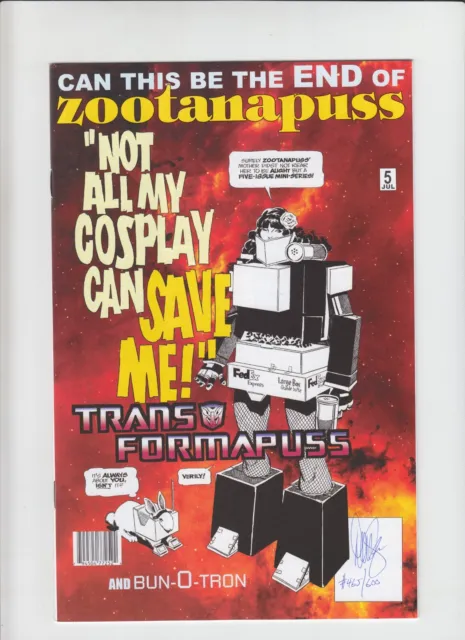 Zootanapuss #5 VF/NM signed Dave Sim #490/600 Transformers parody Glamourpuss 26